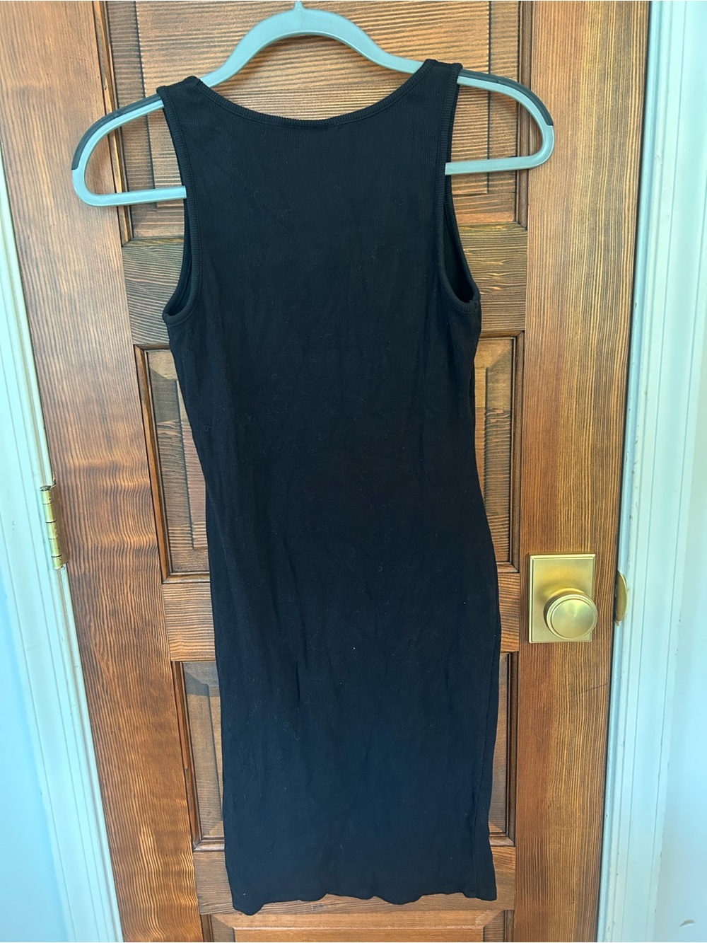 Motherhood Maternity Basic Black Bodycon Ribbed Maternity Tank Dress - Small - Picture 2 of 7